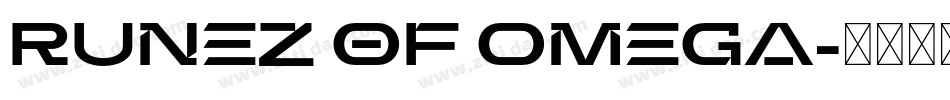 Runez of Omega字体转换